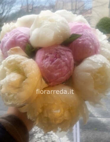 Bouquet Sposa Con Peonie Fiorista A Paliano Invio E Consegna Fiori E Piante A Domicilio A Paliano