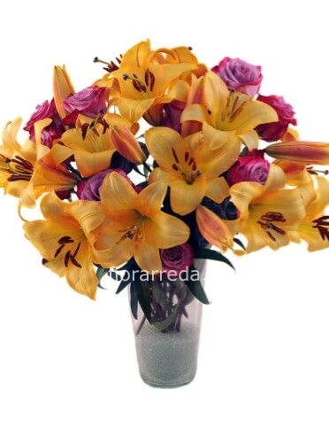 Mazzo di lilium particolare